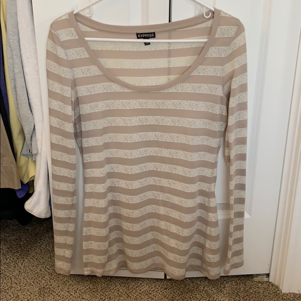 Women’s long sleeve striped top